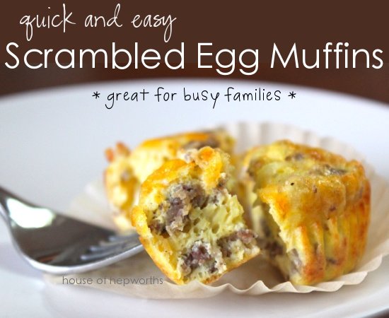 Scramble Egg Muffins breakfast sausage