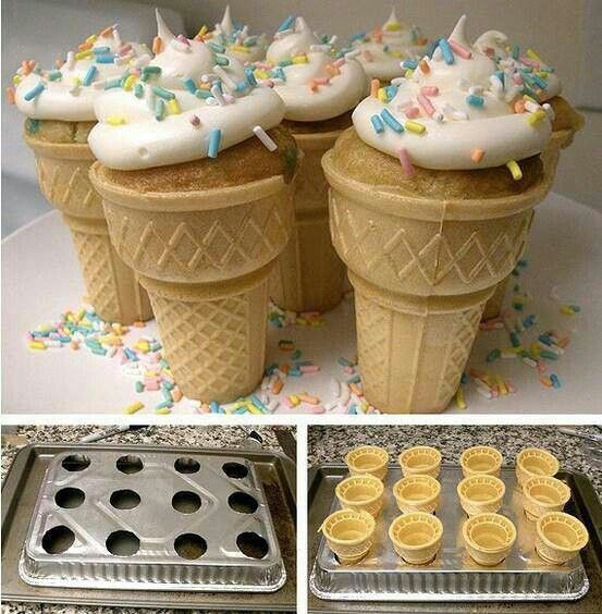 4 Holes Ice Cream Cone Cupcakes Stand Holder Cupcake Cones Baking Rack 2019 