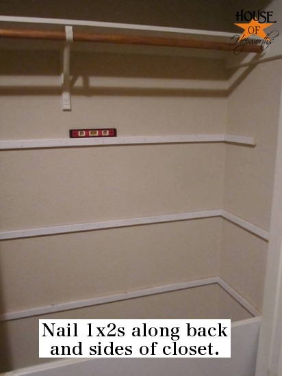 How to install shelves in a closet - House of Hepworths