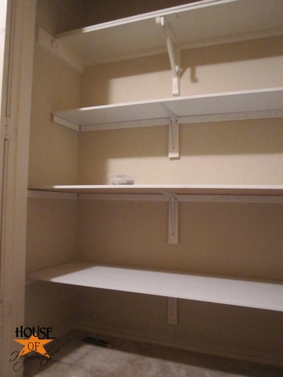 how to fix shelf in closet