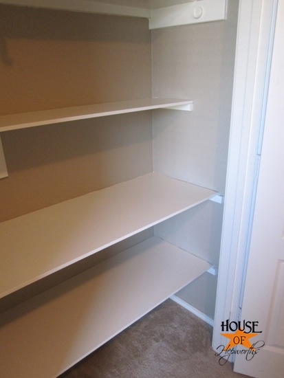 how to fix shelf in closet