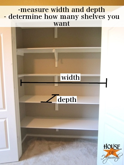 How To Install Shelves In A Closet, How To Install Wood Closet Shelves