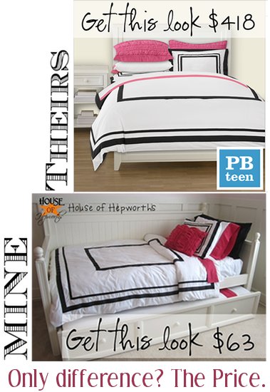 Pbteen Inspired Duvet Sham Tutorial Bedding Week House Of