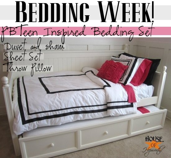 PBTeen inspired DUVET & SHAM tutorial {Bedding Week} - House of Hepworths