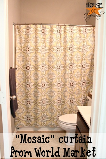 world market mosaic shower curtain