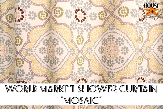 world market mosaic shower curtain