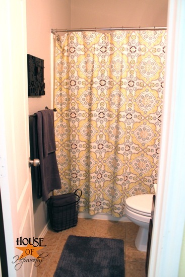 I M Calling The Guest Bathroom Done, Ikat Shower Curtain Target