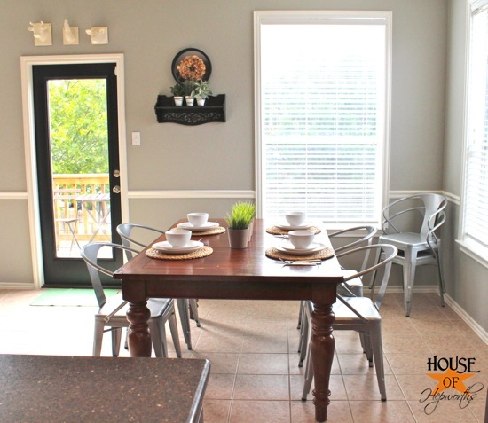 Chair Rail In The Family Room And Breakfast Nook House Of Hepworths