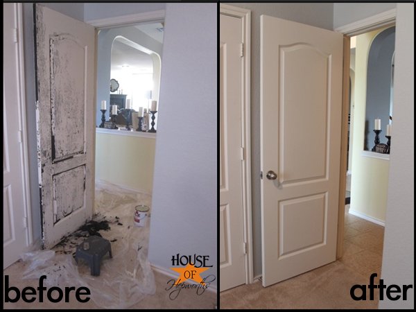 Painted Interior Front Door + GIVEAWAY - How to Nest for Less™