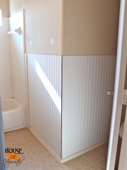 How To Install Beadboard In A Small Bathroom