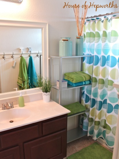 Check Out The Kids Teal And Grass Green Bathroom Makeover House Of Hepworths