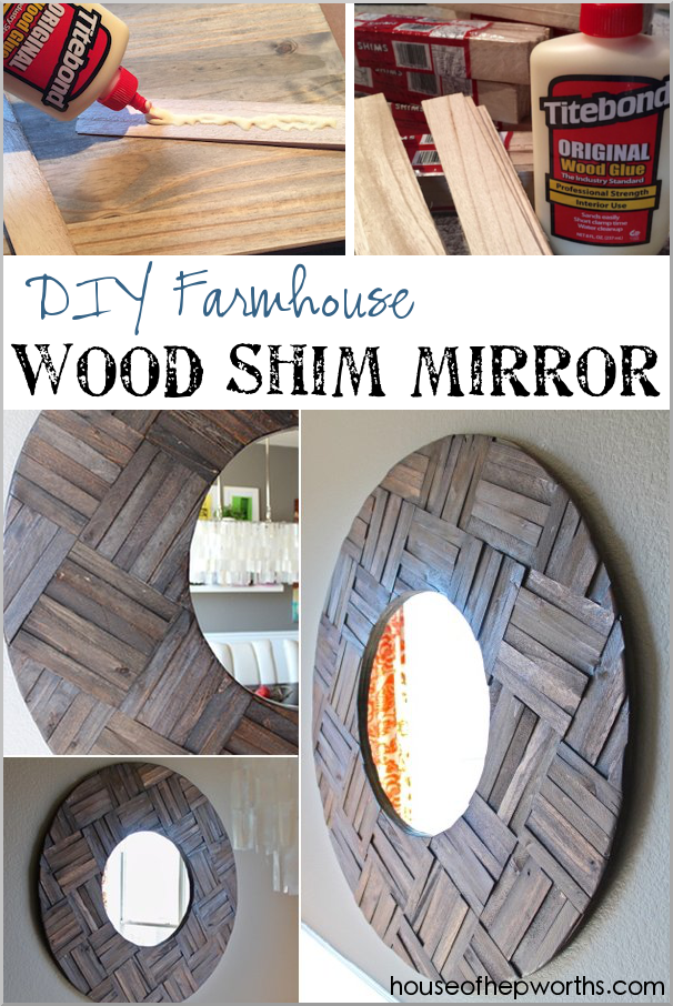 Diy Farmhouse Mirror Made From Shims House Of Hepworths - Diy Projects With Wood Shims