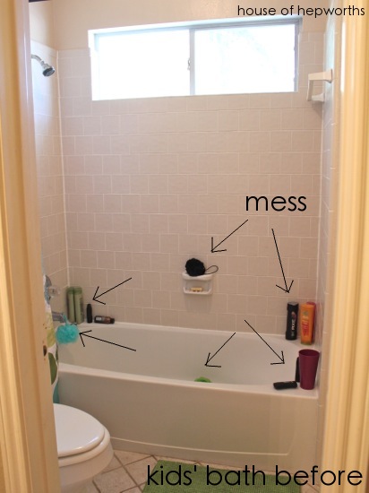 Use command strip hooks for shower caddies.  Bathroom organization diy,  Diy bathroom storage, Easy bathroom organization