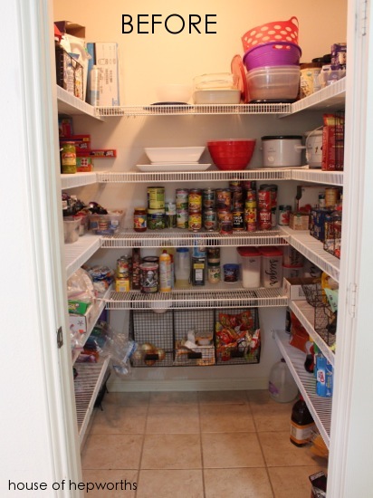 Removing Shelving In The Pantry, How To Make Wire Pantry Shelves Look Better