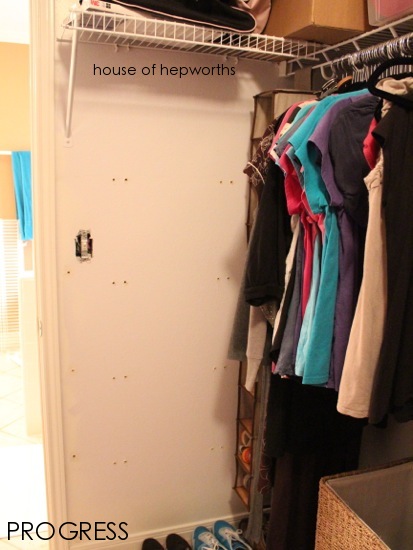 How to install shelves in a closet - House of Hepworths