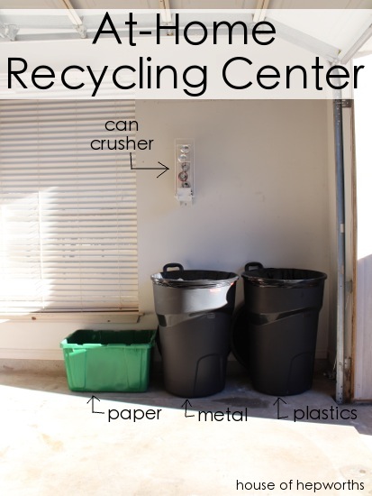 Separate Recycling Waste Bin Bags in Home 