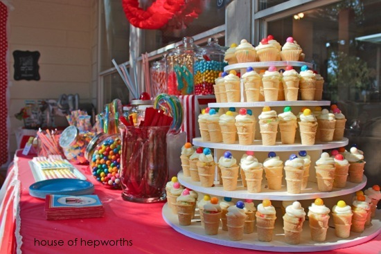 Carnival Themed Baby Shower A Photo Booth A Cupcake Stand