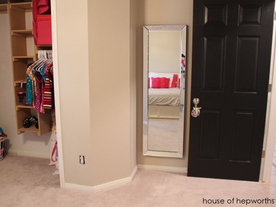 Full Length Leaner Mirror On The Wall, How To Hang Wall Mirrors On Doors