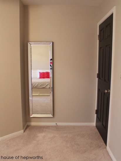 Full Length Leaner Mirror On The Wall, How To Hang A Long Heavy Mirror