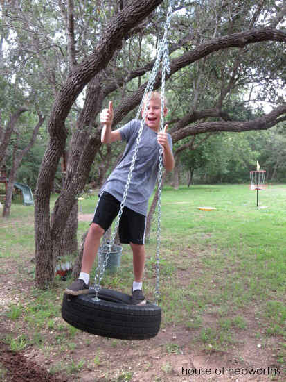 Build a tire swing! - House of Hepworths