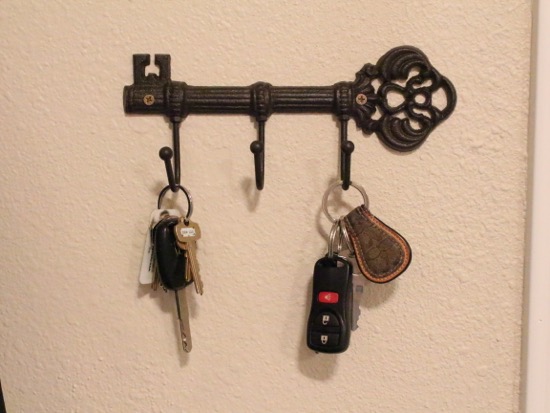 wrought iron key hooks