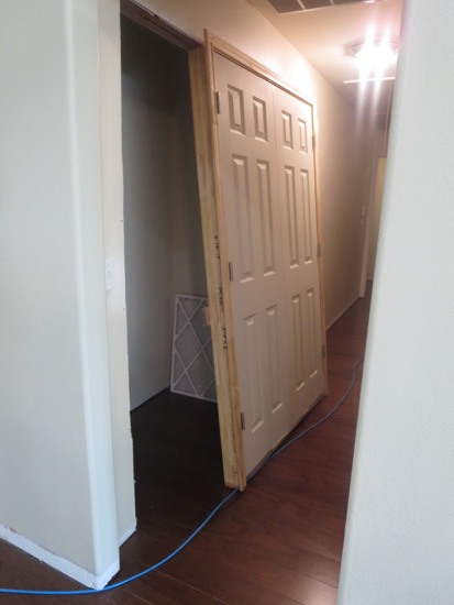 closet door opening renovation