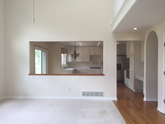 Tearing Out A Half Wall Between Kitchen And Family Rooms