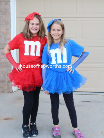 Easy DIY matching M&M costumes - House of Hepworths