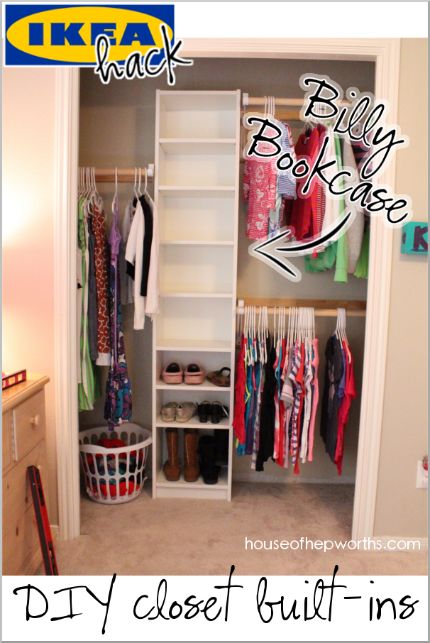 How To Build Your Own Closet Built Ins Using A Billy Bookcase