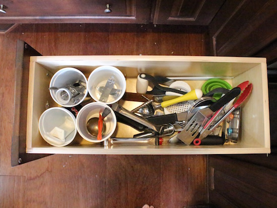 DIY Upright Utensil Drawer Organizer