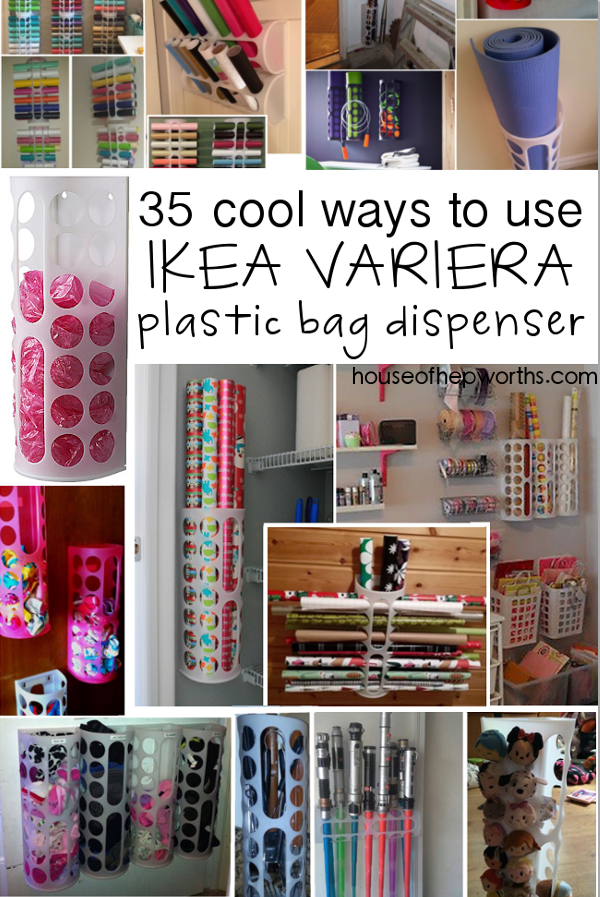 35 uses for IKEA's VARIERA plastic bag dispenser www.houseofhepworths.com