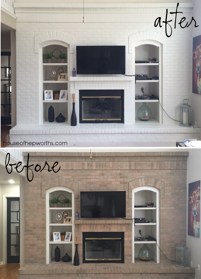 Stunning Fireplace Makeover With Paint House Of Hepworths