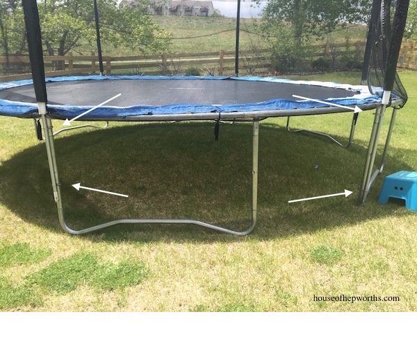 Trampoline net shop and pole replacement