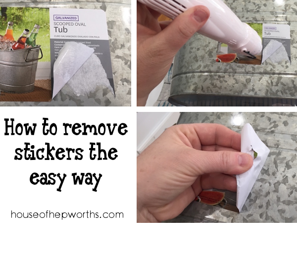 How to remove stickers the easy way - House of Hepworths