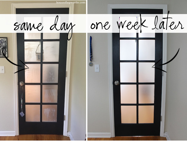 diy frosted glass window