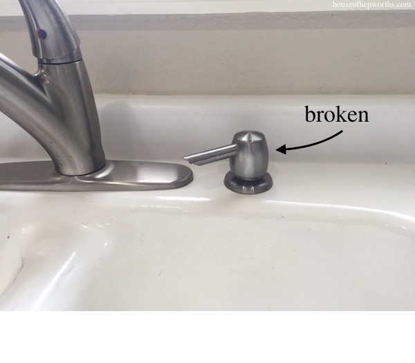 Replacing A Broken In Sink Soap Pump With A Sink Hole Cover