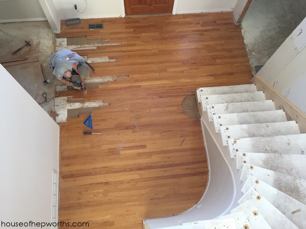 Refinishing Hardwood Floors Part 1, Weaving Hardwood Floors