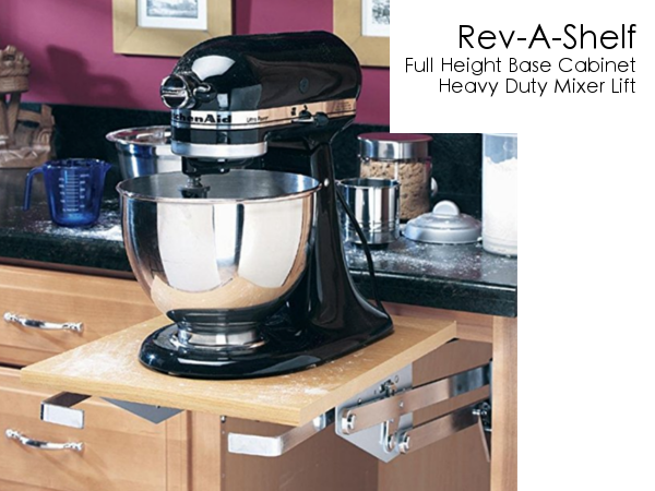 Rev-A-Shelf Heavy-Duty Mixer Lift for Any Size Full Height Door Base Cabinet