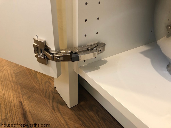 Custom Organization In Our Ikea Kitchen, How To Install Hinges On Ikea Corner Cabinet