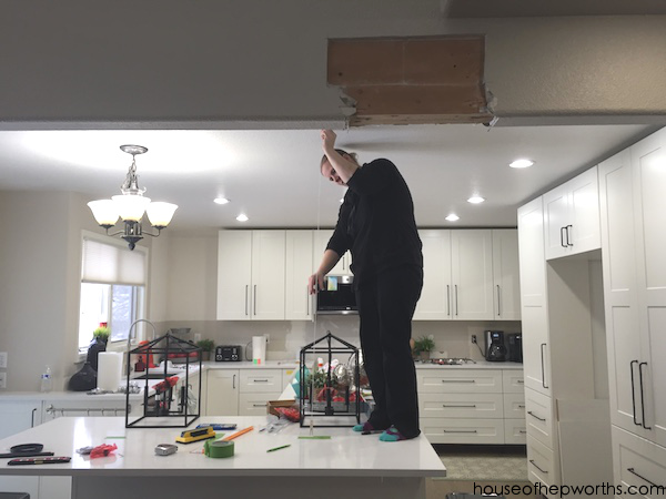 Installing New Pendant Lighting In Our Custom Ikea Kitchen House