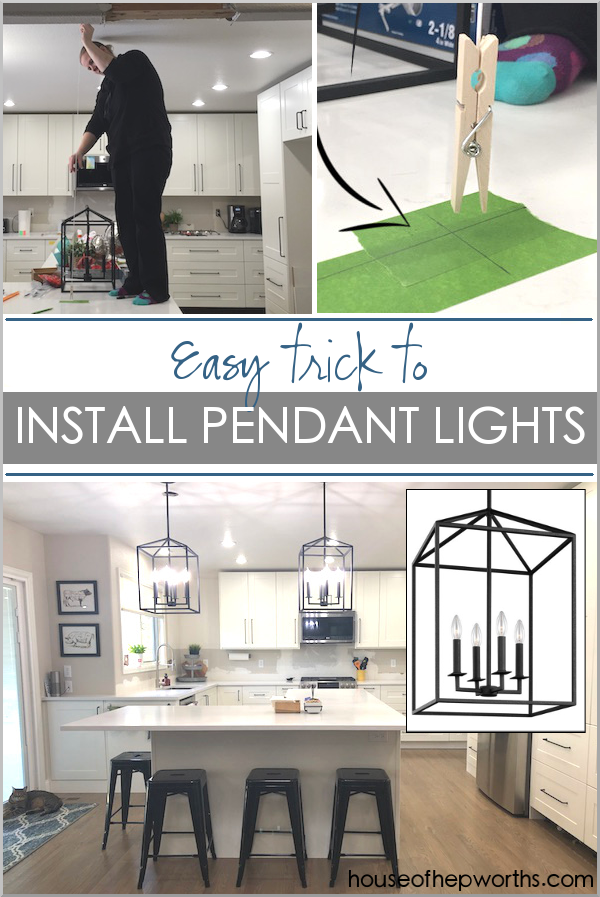 Adding pendant deals lights to kitchen