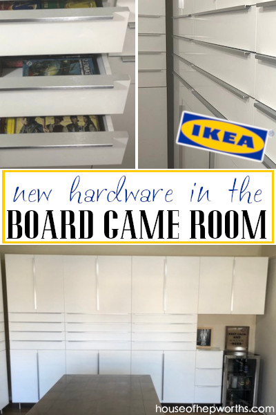 IKEA hardware for board game room cabinets